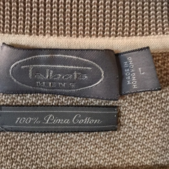 Talbots Mens 100%Pima Cotton Sweater - Picture 2 of 3